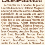 Exposition des artistes de la Galerie Madeleine Lacerte, 6 octobre 1987