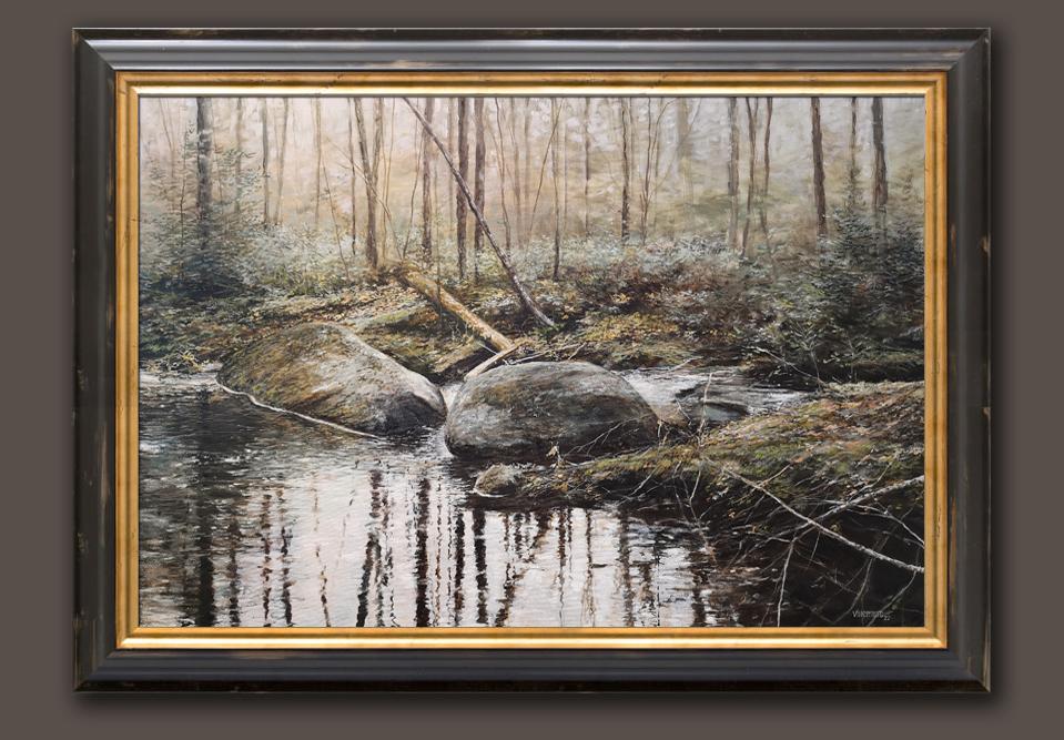 Peaceful undergrowth, Oil on canvas, 20″x30″